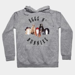 Funny "Eggs and Bunnies" Easter Day design Hoodie